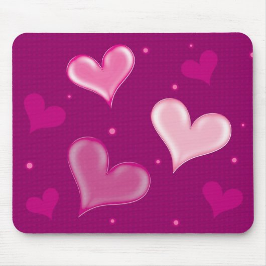 Liebevolle Herzen - Mousepad (Vorne)