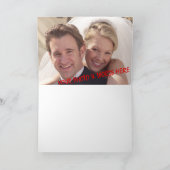 Liebevolle Hochzeits-Paar-Karte (2) Karte (Innenseite)