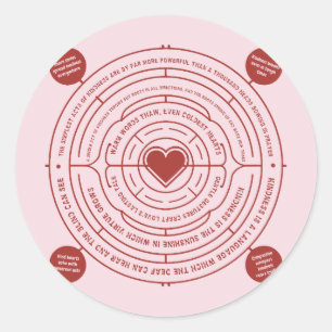 Liebevolle Inspirierende Affirmationen Kreis Runder Aufkleber