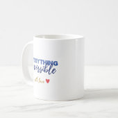 Liebevolle Inspirierende Kaffeetasse (Vorderseite Links)