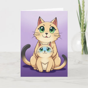 Liebevolle Katzen-Muttertagskarte Karte