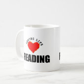 Liebevolle Leben-Lesung Kaffeetasse (Vorderseite Links)