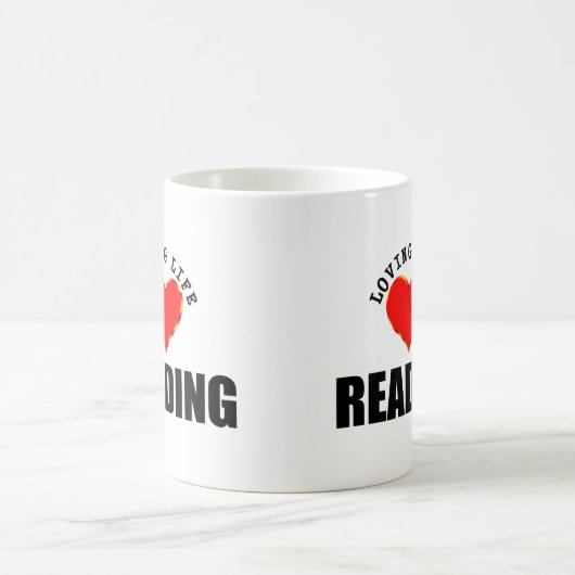 Liebevolle Leben-Lesung Kaffeetasse (Mittel)