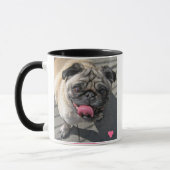 Liebevolle Mops-Tasse Tasse (Links)