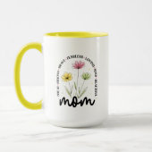 Liebevolle Mutter Blumenwiese Hommage Tasse (Links)