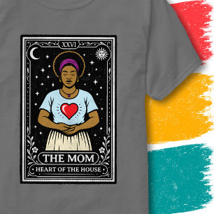 Liebevolle Mutter Herz Symbol Vintage Tarotkarten- T-Shirt