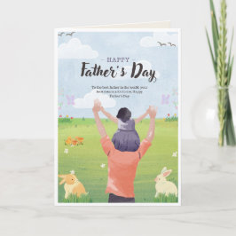 Liebevolle Nachricht für Papa Karte