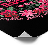 Liebevolle Oma Boho-Blumenstil Frohen Muttertag Poster (Ecke)