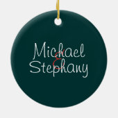 Liebevolle Paare auf Vespa mit Name-Verzierung Keramikornament (Hinten)