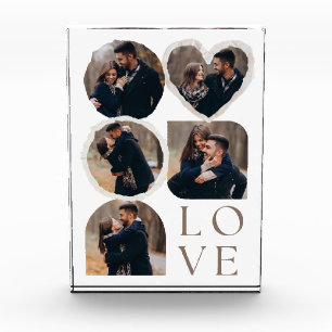 Liebevolle personalisierte Collage für Paare Fotoblock