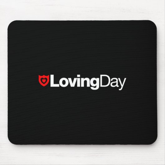 Liebevolle Tageslogo-Mausunterlage Mousepad (Vorne)