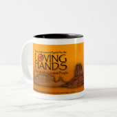 Liebevolle Tasse des Bruders Handgold (Vorderseite Links)
