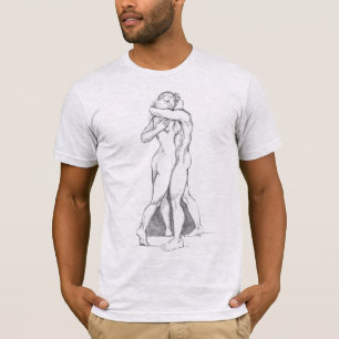 Liebevolle Umarmungsshirt Umarmende Figur Studie T T-Shirt