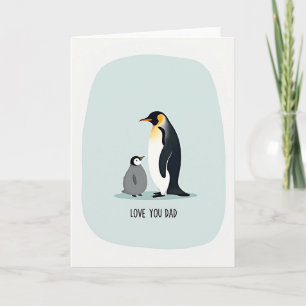 Liebevolle Vater Vogel Karte