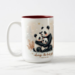 Liebevolle Weihnachts-Mutter-Tasse Zweifarbige Tasse