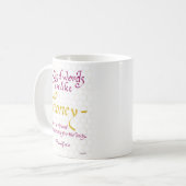Liebevolle Worte sind wie Christliche Honey Bible  Kaffeetasse (Vorderseite Links)