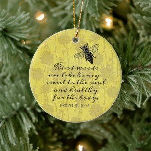 Liebevolle Worte wie Honey-Zitat Keramik Ornament