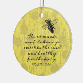 Liebevolle Worte wie Honigquote Keramik Ornament (Links)