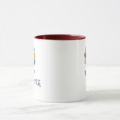 Liebevoller benutzerdefinierter Name Glückliche Bl Tasse (Zentrum)