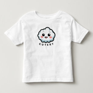 Liebevoller Cartoon-Wolken-Charakter mit süßem Läc Kleinkind T-shirt