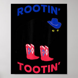 Liebevoller Cowboy-Kater, Rootin Tootin Katze  Poster