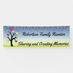 Liebevoller Familienstammbaum-Wiedersehen Banner