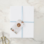 Liebevoller Fluffiger Löwe Geburtstag Geschenkanhänger (Mit Garn)