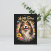 Liebevoller Freund Postkarte (Stehend Vorderseite)