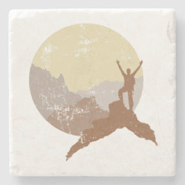 Liebevoller Leben-Berg, der Untersetzer wandert