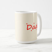 Liebevoller Papa Kaffeetasse (VorderseiteRechts)