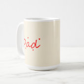 Liebevoller Papa Kaffeetasse (Vorderseite Links)