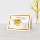 Liebevoller Tag Tanten-Mutter Karte (Gelbe Blume)