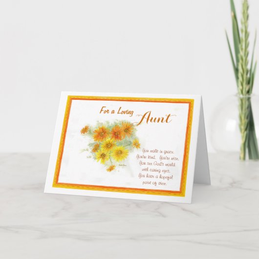 Liebevoller Tag Tanten-Mutter Karte (Vorderseite)