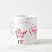 Liebevoller Teddy-Liebesbecher Kaffeetasse (Vorderseite Links)