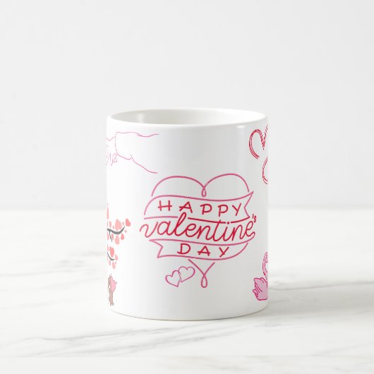 Liebevoller Teddy-Liebesbecher Kaffeetasse (Mittel)