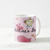Liebevoller Valentinstag-Kaffeebecher Kaffeetasse (VorderseiteRechts)