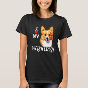 Liebevoller walisischer Corgi Ich liebe meinen wal T-Shirt