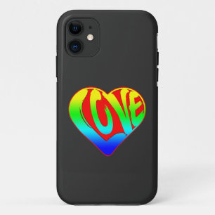 Liebevolles buntes Herz Valentinstag Case-Mate iPhone Hülle