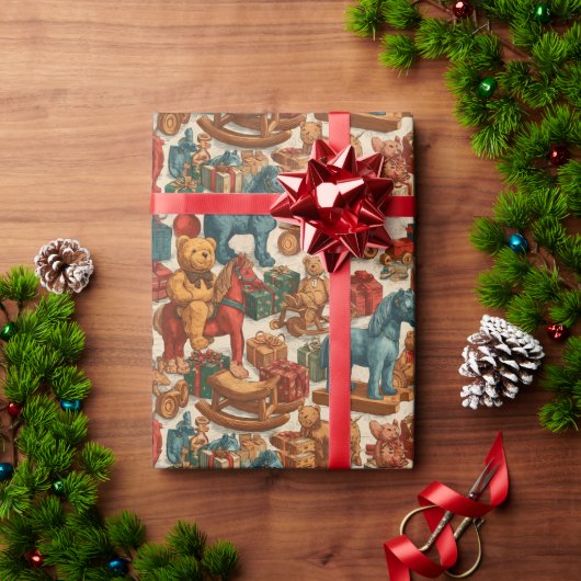 liebevolles Design Geschenkpapier (Feiertagsgeschenk)