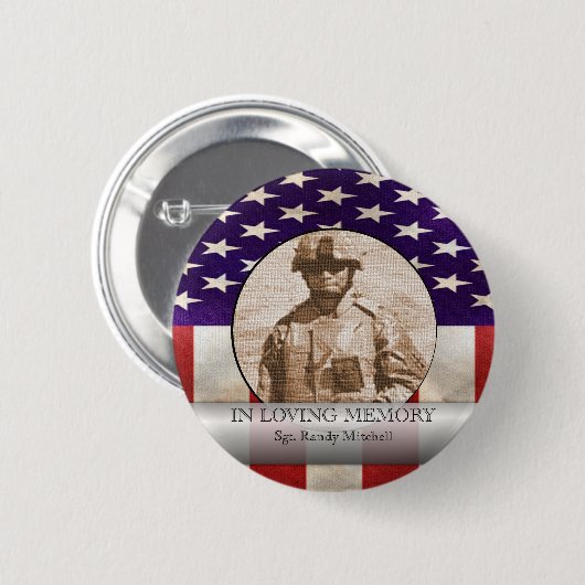 Liebevolles Gedächtnis-im Button (Vorne & Hinten)