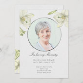 Liebevolles Gedächtnis-in der Vintagen Einladung (Vorne/Hinten)