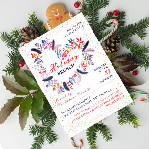 Liebevolles Herz Neujahr Weihnachten Brunch Einladung