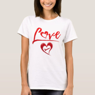 Liebevolles Herz Valentinstag T-Shirt
