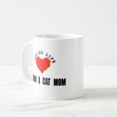 Liebevolles Leben, das eine Katzen-Mama ist Kaffeetasse (Vorderseite Links)