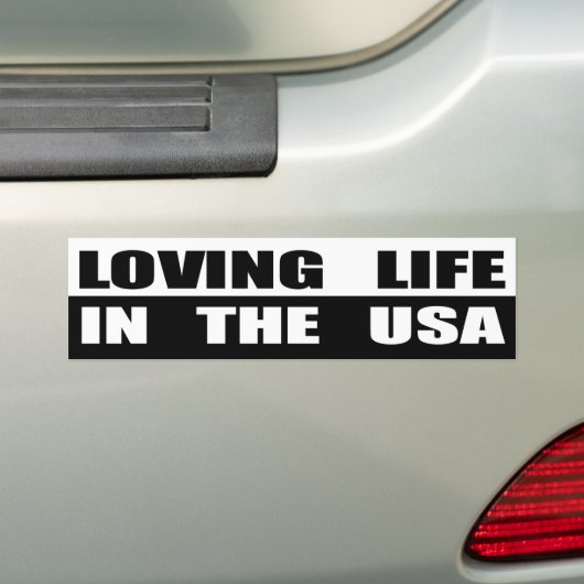 Liebevolles Leben in den USA Autoaufkleber (Auf Auto)