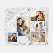 Liebevolles Leben mit Ihnen 5 Fleecedecke (Vorderseite (Horizontal))