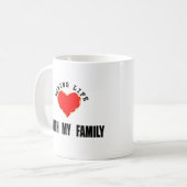 Liebevolles Leben mit meiner Familie Kaffeetasse (Vorderseite Links)