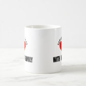 Liebevolles Leben mit meiner Familie Kaffeetasse (Mittel)