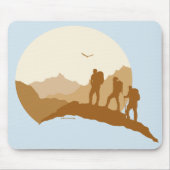 Liebevolles Lebens-wandern im Freienmit Freunden Mousepad (Vorne)