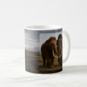 Liebevolles Mammut-Paar Kaffeetasse (VorderseiteRechts)